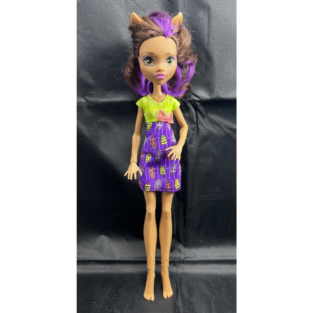 Clawdeen Ice cream ghoul monster high doll‎ *Pre-Owned*
